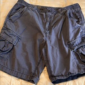 Men's Blue Cargo Shorts